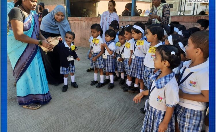 Nursery students of UWCEC visited Dairy Farm