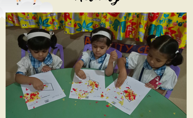 Kite making activity at UWCEC!